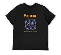 BAILANSI Pestilence Testimony of The Ancients Symbol Mens Cotton Tshirt Size S