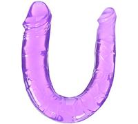 Baile Double Dong Mauve Réaliste 28 cm