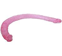 Baile Double Gode Réaliste Mauve Flexible 45 cm