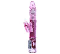 Baile - vibromasseur rabbit papillon - stimulation clitoridienne - rose