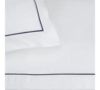 Bailet Drap Plat-Ecume, Satin de Coton, Blanc, 270 x 310 cm