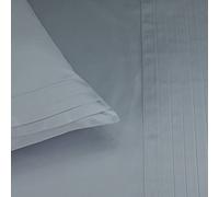 Bailet Drap Plat-Plissés Intemporels, Satin de Coton, Glacier, 240 x 310 cm