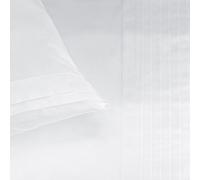 Bailet Drap Plat-Plissés Intemporels, Satin de Coton, Gris Perle, 240 x 310 cm