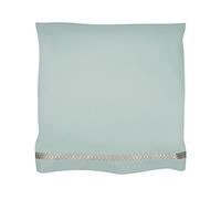 Bailet L009TO-VE02BRBE01 Arts Décor Taie d'oreiller Percale de Coton Vert d'eau 50 x 70 cm