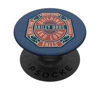 Bailey Bros Building & Loan Retro Design, Vintage Holiday PopSockets PopGrip Adhésif
