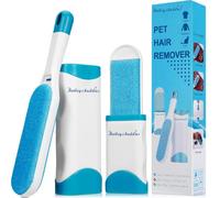 Bailey & buddies Brosse Anti Poils Animaux pour Chat Chien, Rouleau Ramasse et Attrape Poils, Réutilisable pour Canapé, Arbre à Chat, Voiture, Lit, Tapis, Panier