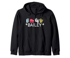 Bailey Nom personnalisé pour Chien Bailey Pet Lover Sweat à Capuche