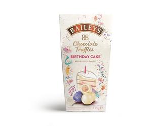 Baileys Gâteau d'anniversaire à la crème irlandaise, truffes au chocolat dans une boîte - 135 g