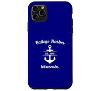 Baileys Harbor Wisconsin Ship Anchor Coque pour iPhone 11 Pro Max