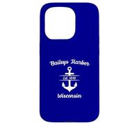 Baileys Harbor Wisconsin Ship Anchor Coque pour iPhone 15 Pro