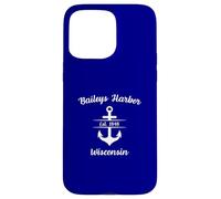 Baileys Harbor Wisconsin Ship Anchor Coque pour iPhone 15 Pro Max