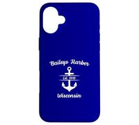 Baileys Harbor Wisconsin Ship Anchor Coque pour iPhone 16 Plus