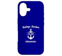 Baileys Harbor Wisconsin Ship Anchor Coque pour iPhone 17
