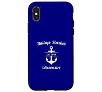 Baileys Harbor Wisconsin Ship Anchor Coque pour iPhone X/XS