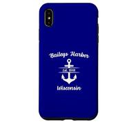 Baileys Harbor Wisconsin Ship Anchor Coque pour iPhone XS Max