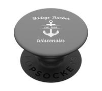 Baileys Harbor Wisconsin Ship Anchor PopSockets PopGrip Adhésif