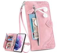 BAILI Coque pour Fairphone 6 Cuir, Fermeture Magnétique Zipper Pocket Flip Case Multifonction, Housse Étui pour Fairphone 6-02