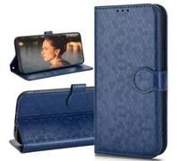 BAILI Coque pour Xiaomi Poco M7 4G Cuir, Fermeture Magnétique Wave Dot Flip Housse Multifonction, Treillis Portefeuille Étui pour Xiaomi Poco M7 4G-04