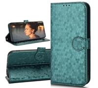 BAILI Coque pour Xiaomi Poco M8 Pro Cuir, Fermeture Magnétique Wave Dot Flip Housse Multifonction, Treillis Portefeuille Étui pour Xiaomi Poco M8 Pro-05