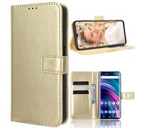 BAILI Coque pour ZTE Nubia Focus 2, Flip Cover Fonction Stand Etuis Compatible avec ZTE Nubia Focus 2, Or