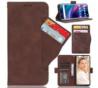 BAILI Coque pour ZTE Nubia P9 Pro 5G, Flip Cover Fonction Stand Etuis Compatible avec ZTE Nubia P9 Pro 5G, Marron