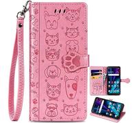 BAILI Étui Animal pour 1+ OnePlus Nord CE5 Cover, Lovely Cat Dog Dessin animé Housse Portefeuille, Coque pour 1+ OnePlus Nord CE5-004