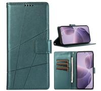 BAILI Étui Portefeuille pour Moto G50 5G, Fente pour Carte, Support, Motif à Rayures, Coque Compatible avec Moto G50 5G-Vert