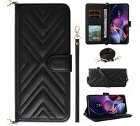 BAILI pour Realme 16 Pro+ Coque, Étui Portefeuille à Rabat en Cuir avec 6 Card Slots Dragonne magnétique pour Realme 16 Pro+-Noir