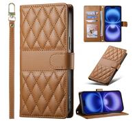 BAILI pour Vivo V23E 4G/V23E 5G Étui avec Porte-Cartes de crédit, Case de Protection à Rabat en Cuir PU pour Vivo V23E 4G/V23E 5G-Marron