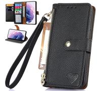 BAILI RFID Blocage Coque pour Realme C100, Portefeuille à Fermeture éclair Magnétique Etui Portefeuille Case pour Realme C100-001