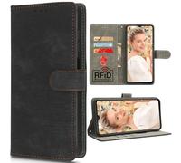 BAILI RFID Blocking Coque pour Nokia HMD Pulse/HMD Pulse Plus, Béquille, Titulaire de la Carte, Compatible avec Nokia HMD Pulse/HMD Pulse Plus-01