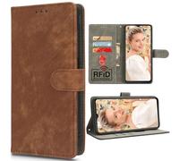 BAILI RFID Blocking Coque pour Oukitel C2, Béquille, Titulaire de la Carte, Compatible avec Oukitel C2-02