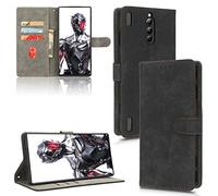 BAILI RFID Blocking Coque pour ZTE Nubia Red Magic 8 Pro 5G, Béquille, [RFID] Compatible avec ZTE Nubia Red Magic 8 Pro 5G-01