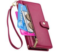 BAILI Zipper Pocket Étui pour Redmi 15C 171mm, 9 Fentes pour Cartes, Pochette d'argent à Fermeture éclair pour Redmi 15C 171mm-05