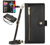 BAILI Zipper Pocket Étui pour Xiaomi Poco M7 4G, 9 Fentes pour Cartes, Pochette d'argent à Fermeture éclair pour Xiaomi Poco M7 4G-07