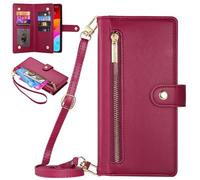 BAILI Zipper Pocket Étui pour Xiaomi Poco M7 4G, 9 Fentes pour Cartes, Pochette d'argent à Fermeture éclair pour Xiaomi Poco M7 4G-11