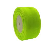 Bailinks Ruban en organza vert, 4 mm x 45 m, ruban transparent en mousseline de soie, ruban de voiture de mariage pour emballage de bouquet, emballage cadeau, ruban pour cheveux, nœuds