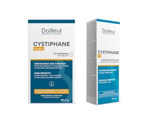 Bailleul | Bundle Anti-Chute Cheveux | Cystiphane Anagen Complément Alimentaire boîte de 90 Comprimés + Cystiphane+ Shampoing Anti-Chute 200 ml