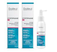 Bailleul | CYSTIPHANE DS | Lotion Anti-pelliculaire intensif | Pellicules intenses et persistantes | RÉDUIT LES ROUGEURS, APAISE LES DÉMANGEAISONS | Lot de 2x100 ml
