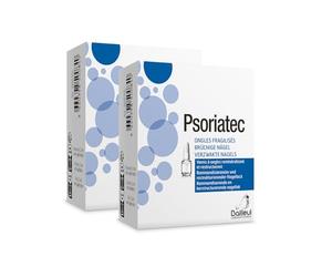 Bailleul Laboratoires | Psoriatec | Vernis à ongles pour ongles fragilisés | Restructure & reminéralise | Protège & renforce les ongles | Hydrosoluble, retrait à l'eau | Lot de 2 flacon de 3,3ml