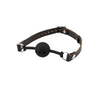 Bâillon à balle BDSM en cuir de chèvre et silicone Faubourg - MEO Bondage Germany