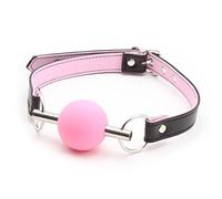 Bâillon-boule en silicone de qualité fantaisie et fétichiste The Bondage Locker, rose