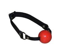 Baillon boule silicone rouge