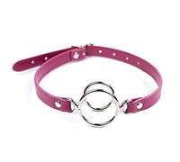Bâillon buccal bouche extrême, double anneau diamètre 3 cm/4 cm, ceinture en cuir réglable, boule de bâillon buccale, jouet sexuel de bondage fétichiste SM, adapté aux jeux BDSM