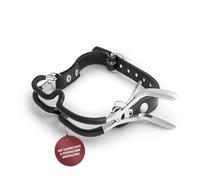 Bâillon buccal Écarteur avec protège-dents Collier en cuir Rimes de bondage Manilles de bondage Érotisme Sex toys (MS1)