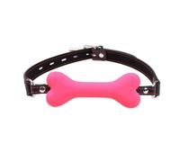 Bâillon de Bouche BDSM en Silicone Gag Bouche Os Chien SM Jouet | Bâillon à Boule Sexuel de Bondage avec Verrouillage Réglable Gag Bouche Bondage Jeux de Rôle Jouet Sexuel Sex Toys