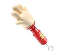 Bâillonnement interactif, dispositif de blagues activé par le son, jouet de paume de 12 cm avec effet bruit, gadget blague avec design 'haut-parleur caché, nouveauté acrylique ABS, blagues