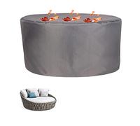 BAILR Imperméable Housse Salon de Jardin 142×69cm, Housse Table de Jardin Housse de Meuble pour Salon Jardin Extérieur, étanche/Anti-UV/Intempérie, Rond