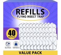 BAIMNOCM Lot de 40 cartouches de rechange compatibles avec Zevo Flying Insect Trap M364 M364A et Max, utilisation en intérieur