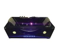 Bain à remous noir Chromothérapie 180 X 90 cm - Gardenia